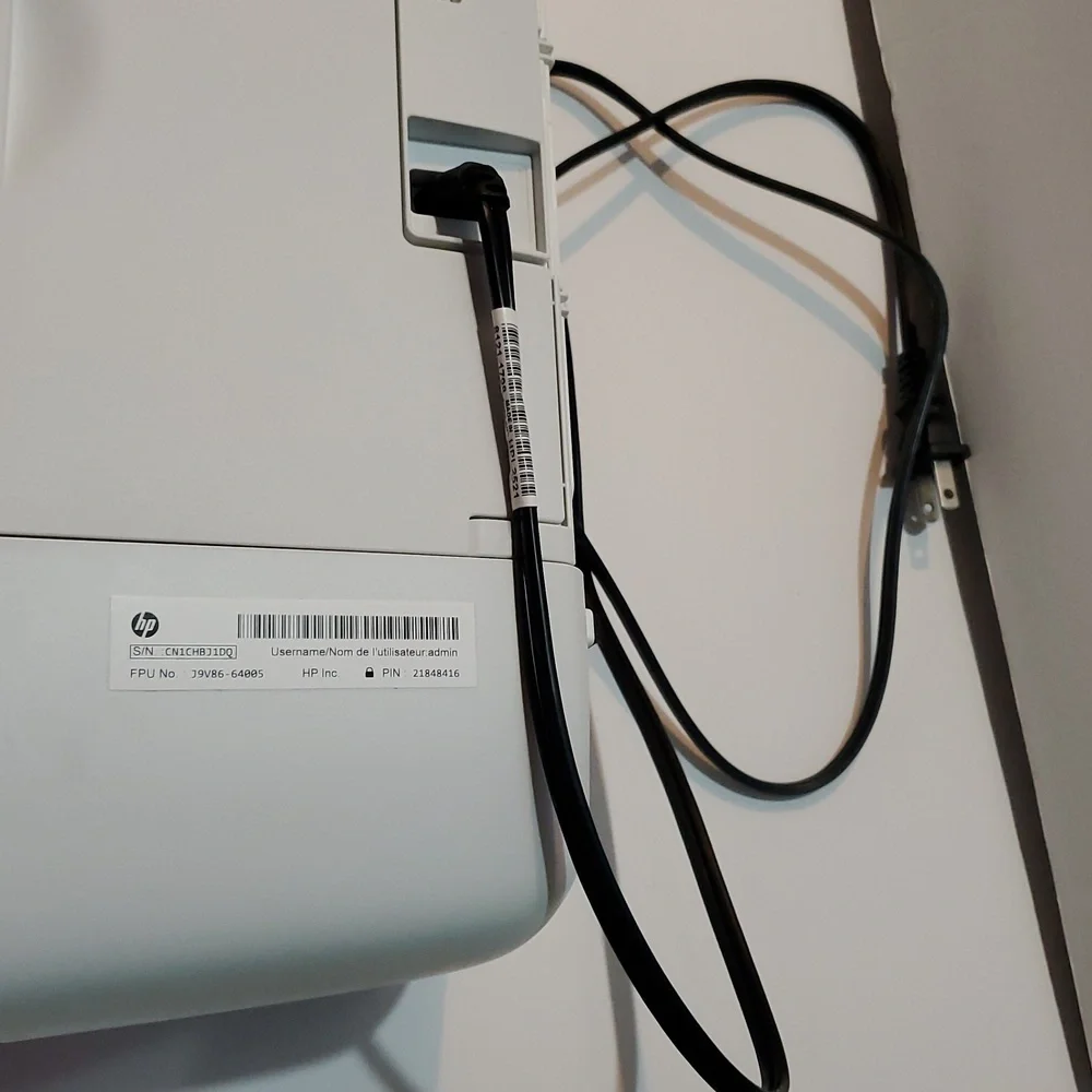 HP DeskJet 3755 Gray and White Printer Scanner